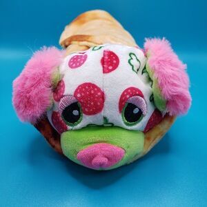 Basic Fun Cutetitos Pepperoni Puppy Beanie 7" Puppito in Soft Burrito Wrap